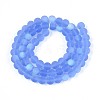 Frosted Transparent Glass Beads Strands LS-GLAA-T032-T6mm-MBB04-2