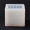Faceted Stripe-shaped Cube Candle Food Grade Silicone Molds DIY-D071-08-3