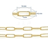 Soldered Brass Paperclip Chains CHC-D025-03G-01-4