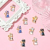 10Pcs 5 Colors Alloy Enamel Pendants FIND-YW0005-30-3