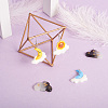 40Pcs 10 Style Opaque Resin Pendants RESI-KS0001-12-5