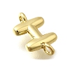 Brass Connector Charms KK-P295-01G-H-2