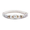 Handmade Polymer Clay Heishi Beads Stretch Bracelet BJEW-JB07453-6