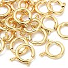 SHEGRACE Brass Spring Ring Clasps XGRPCN223-224G-2