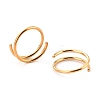 Double Nose Ring for Single Piercing LS-AJEW-C010-02G-02-3