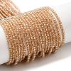 Transparent Electroplate Glass Beads Strands GLAA-H021-01A-PL01-1