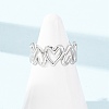 304 Stainless Steel Cuff Open Rings for Women SA-CBA4160-30P-2