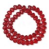 Transparent Glass Beads Strands X-GLAA-H038-01F-2