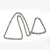 304 Stainless Steel Rope Chain Necklaces and Bracelets Jewelry Sets SJEW-L410-04P-2