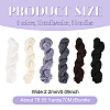 6 Bundles 6 Colors Acrylic Fiber Yarn OCOR-TA0003-17-4