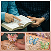 8Pcs 8 Styles Brass Bookmarks AJEW-FG0007-80-5