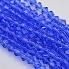 Faceted Bicone Glass Beads Strands EGLA-P017-3mm-10-1