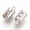 Tarnish Resistant 304 Stainless Steel Folding Crimp Ends X-STAS-P207-03P-A-2