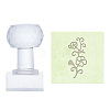 Clear Acrylic Soap Stamps DIY-WH0477-006-1