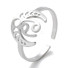 304 Stainless Steel Constellation Rings for Women RJEW-U024-01P-06-1