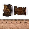 Natural Tiger Eye Owl Figurine DJEW-N005-05A-3