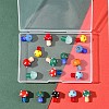 24Pcs 10 Colors Handmade Lampwork Beads Strands LAMP-FS0001-71-6