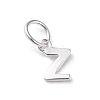 925 Sterling Silver Letter Charms LS-STER-C012-01S-Z-1