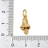 304 Stainless Steel Micro Pave Cubic Zirconia Pendants SA-CBA1D2B-01G-H-3