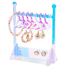 HOBBIESAY Transparent Acrylic Earring Display Stands EDIS-HY0001-01