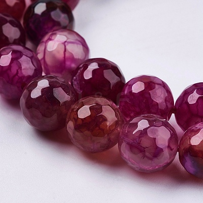 Natural Agate Round Beads Strand X-G-L084-10mm-59-1