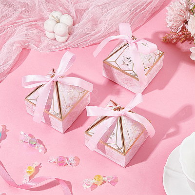 Diamond Shaped Paper Candy Packaging Boxes CON-WH0089-58-1