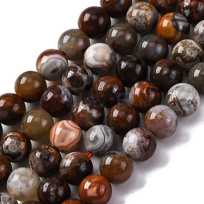 Natural Mexico Crazy Agate Beads Strands X-G-L615-A01-01-1