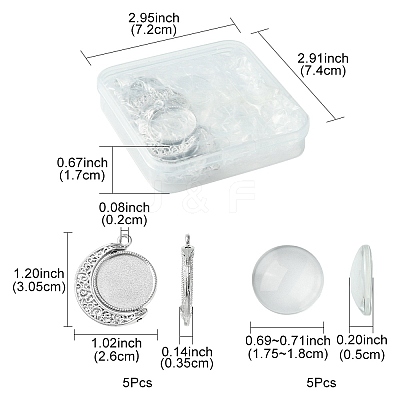 DIY Blank Pendant Making Kit DIY-FS0005-38-1