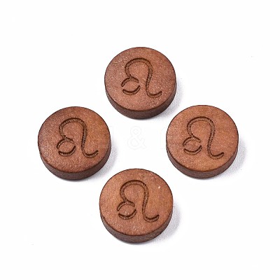Laser Engraved Wood Beads WOOD-S053-53C-1