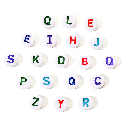 Opaque White Acrylic Beads SACR-YW0001-23D-1