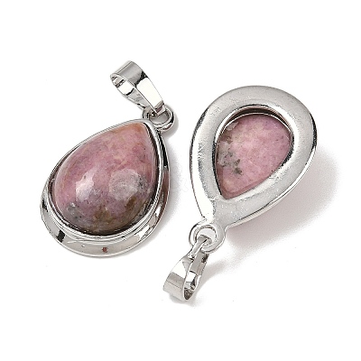 Natural Rhodonite Pendants G-L512-C08-A-1
