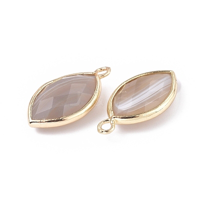 Natural Botswana Agate Pendants X-G-L514-023E-1