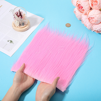 Faux Fur Squares Fabric BJEW-WH0515-11D-1