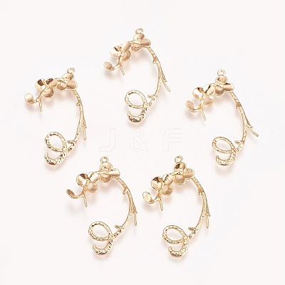 Brass Peg Bails Pendants LS-KK-E760-30G-NF-1