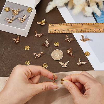 15Pcs Alloy Brooch JEWB-DC0006-49KCG-1