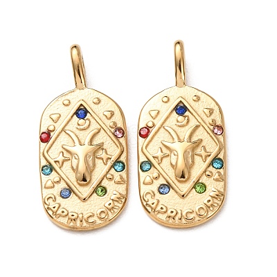 304 Stainless Steel Pendants STAS-C184-10G-05-1