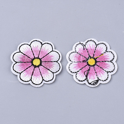 Computerized Embroidery Cloth Iron On/Sew On Patches AJEW-S076-006-1