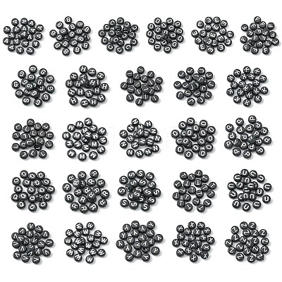520Pcs 26 Style Opaque Acrylic Beads SACR-YW0001-51-1