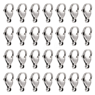 100Pcs 304 Stainless Steel Lobster Claw Clasps STAS-YS0001-27-1