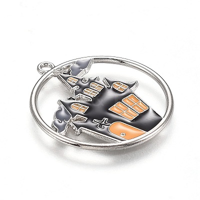 Halloween Theme Alloy Enamel Pendants ENAM-J649-12P-02-1