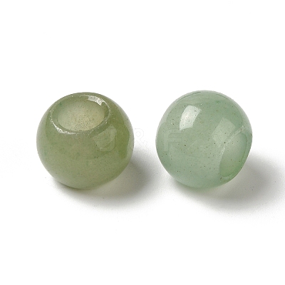 Natural Green Aventurine European Beads G-N342-03I-1