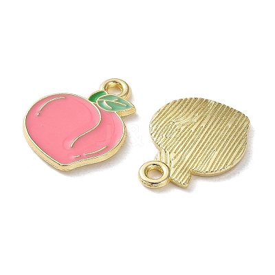 Fruit Alloy Enamel Charms PALLOY-S058-01LG-24-1