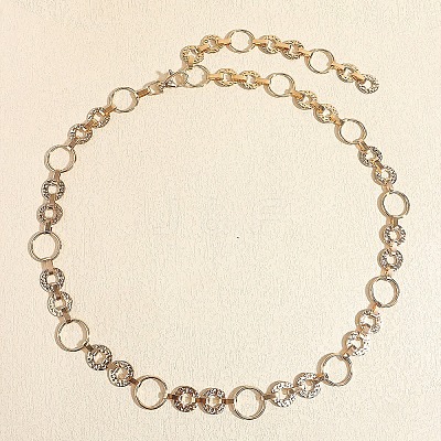 Alloy Ring Link Chain Waist Belly Chains for Women FS-WGC2DCA-01-1
