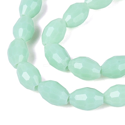 Opaque Solid Color Glass Beads Strands GLAA-N071-01A-C05-1