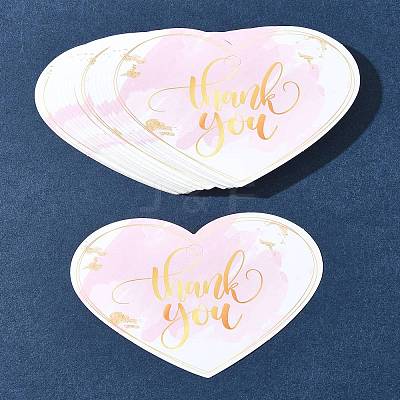 Coated Paper Thank You Greeting Card DIY-FS0007-76C-1
