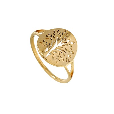 Tree of Life 201 Stainless Steel Finger Rings FS-WG3B6B9-07-1