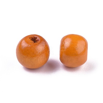 Dyed Natural Wood Beads X-WOOD-Q006-8mm-09-LF-1
