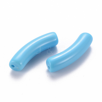 Opaque Acrylic Beads X-MACR-S372-002B-S012-1