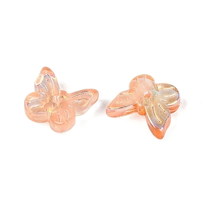 Electroplate Transparent Glass Beads EGLA-N057-03D-1