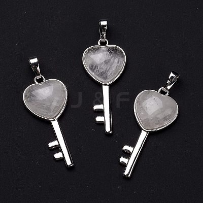 Natural Quartz Crystal Pendants G-I321-06P-18-1